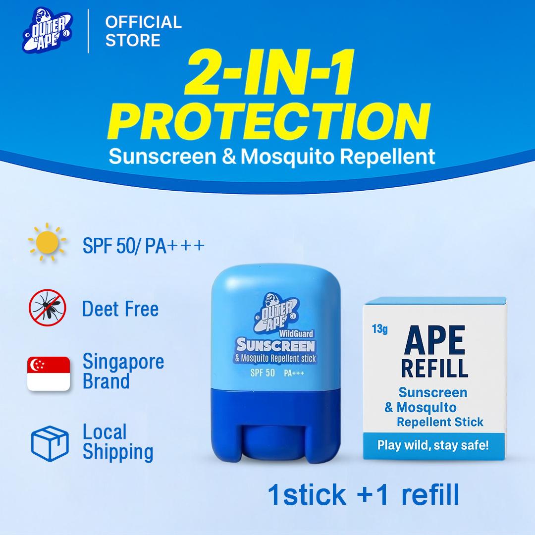 Outer-Ape 2-in-1 SPF 50+++ Sunscreen Stick with Mosquito Repellent OUTER APE