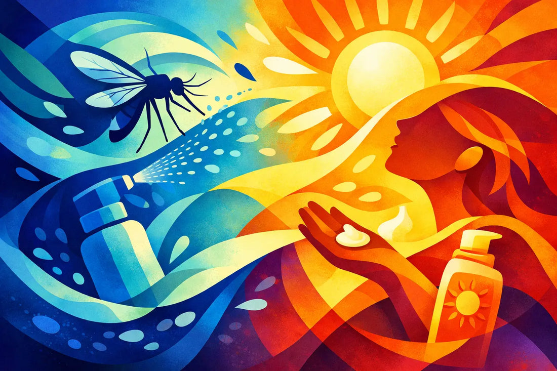How to Apply Mosquito Repellent and Sunscreen