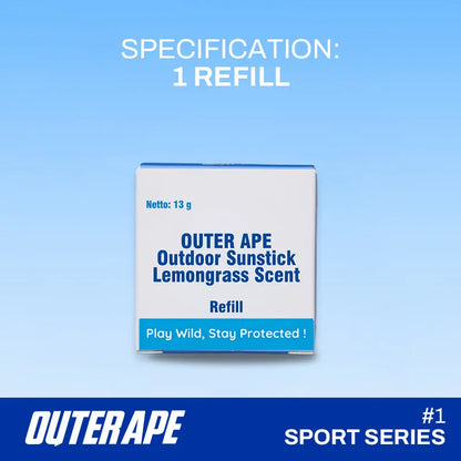 Outdoor Sunstick SPF 50+ PA+++ Lemongrass Scent In OUTER APE