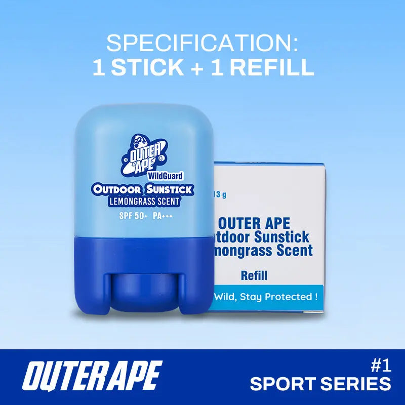 Outdoor Sunstick SPF 50+ PA+++ Lemongrass Scent In OUTER APE