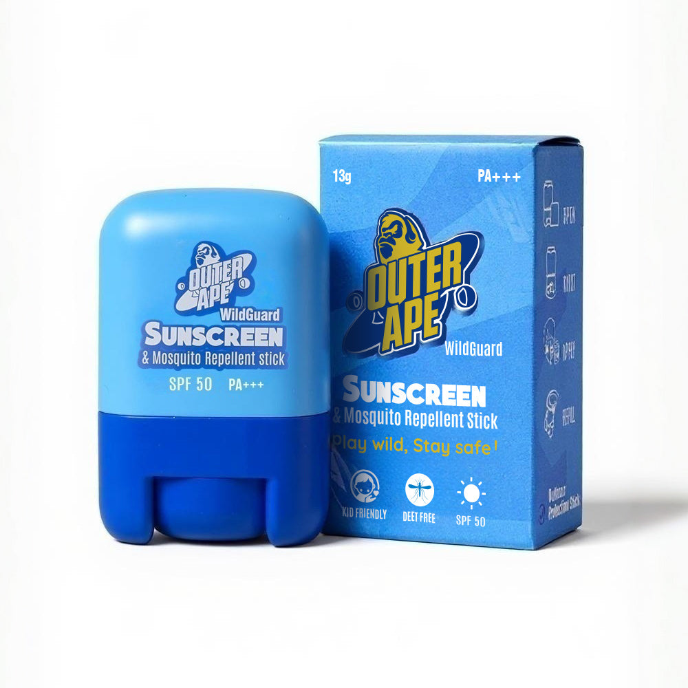 Outer Ape 2in1 Sunscreen & Mosquito Repellent Stick | SPF50, PA+++, DEET-Free, and Kid-Friendly