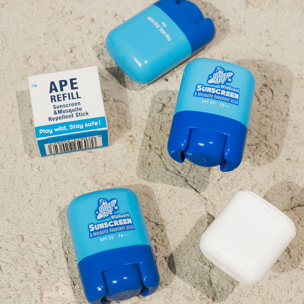 Outer Ape 2in1 Sunscreen & Mosquito Repellent Stick | SPF50, PA+++, DEET-Free, and Kid-Friendly