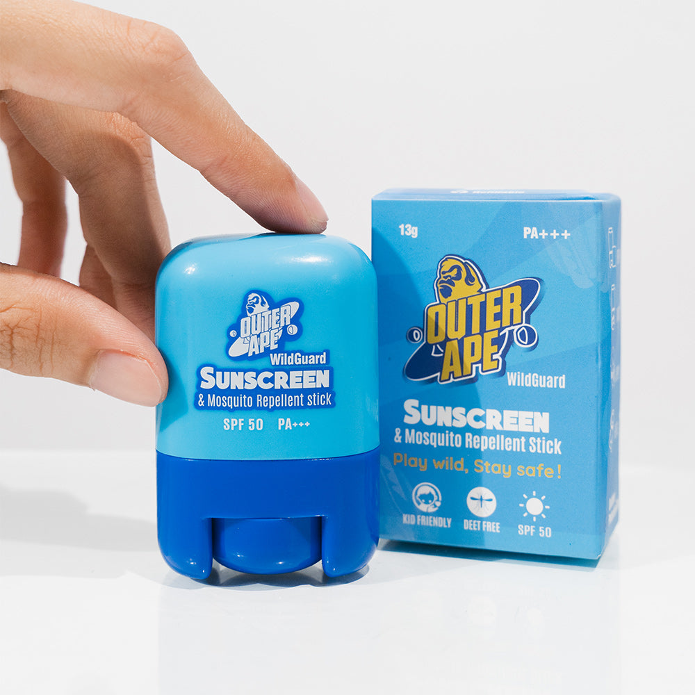 Outer Ape 2in1 Sunscreen & Mosquito Repellent Stick | SPF50, PA+++, DEET-Free, and Kid-Friendly