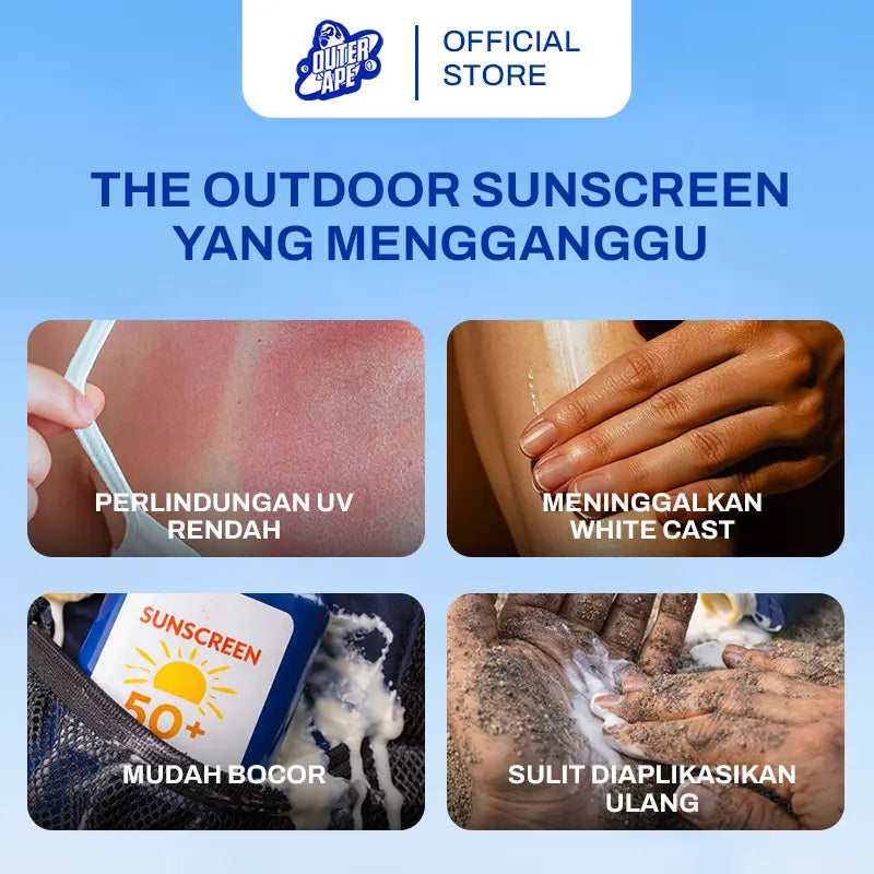 Outdoor Sunstick SPF 50+ PA+++ Lemongrass Scent OUTER APE