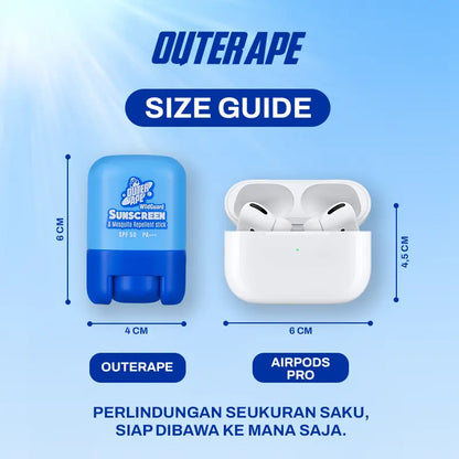 Outdoor Sunstick SPF 50+ PA+++ Lemongrass Scent OUTER APE