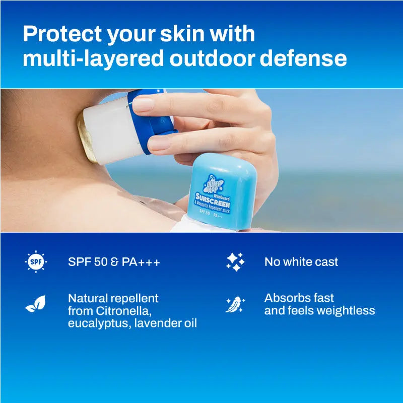2-in-1 Sunscreen & Mosquito Repellent Stick OUTER APE