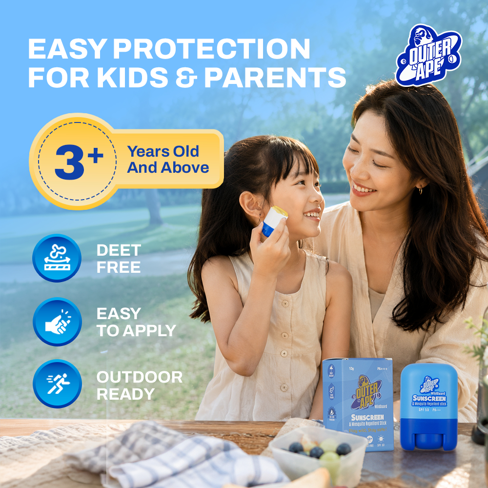 Outer-Ape 2-in-1 SPF 50+++ Sunscreen Stick with Mosquito Repellent OUTER APE